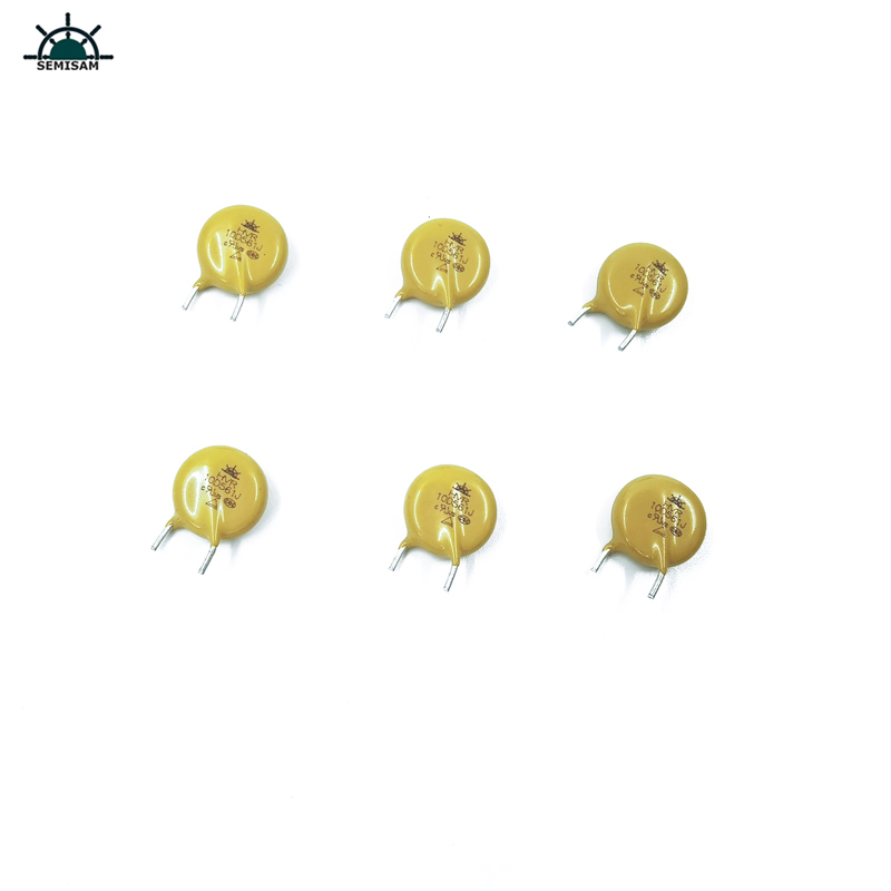 الصين ODM مكونات إلكترونيات، الأصفر MOV 10MM 10D561 560V أكسيد الزنك varistor mov for الأجهزة المنزلية