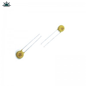 الصين مصنع odm الإلكترونية، الأصفر mov 7mm HVR07D621K أكسيد الزنك varistor للأجهزة المنزلية