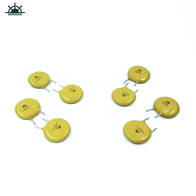 الصين مكونات الالكترونيات، الأصفر mov المقاوم 14mm 14d471 470 فولت zov antestrial varistor mov 5mm