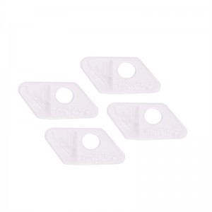 إيلونغ في الهواء الطلق 25ar05 RH شفافة البلاستيك الأبيض السهم الراحة لرواية القوس recurve