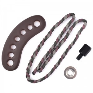 إيلونغ في الهواء الطلق 470011 المعصم حبال جلدية جرم معدن رمادي اللون للرماية مركب القوس الرماية