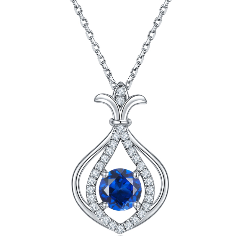 جديد الأزياء والمجوهرات 925 الفضة الاسترليني الروديوم الطلاء مكعب الزركون قلادة قلادة للنساء هدية