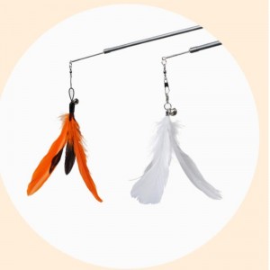 لعبة القط مضحك القط عصا 150 سنتيمتر طويلة ثلاثة مقطع تلسكوبي قضيب مضحك القط التفاعلية متعة لعبة القطة اللوازم