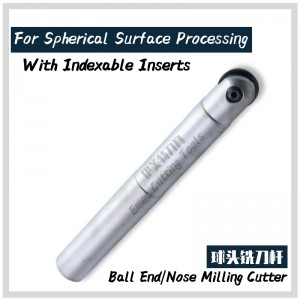 أدوات طحن Emet EndMills Ball Nose/end أدوات طحن قطع، فتحة أدوات طحن الأخدود مع التكيف الخيوط تحمل إدراجات فهرسة