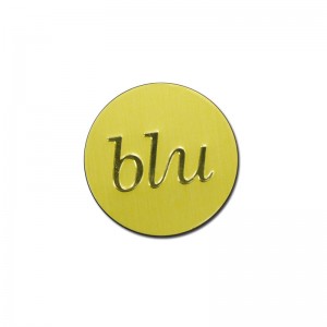 ذهبية محفورة الألومنيوم زجاجة عطر العطور