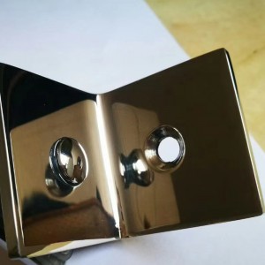 90 درجة دش غرفة الحمام زجاج الباب مربع كليب