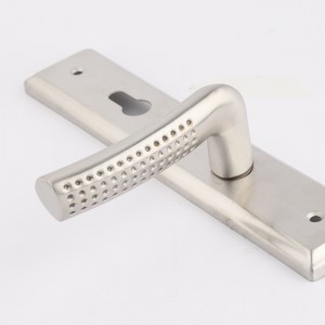 6003 لوحة باب طويلة مقبض مقبض رافعة من الفولاذ المقاوم للصدأ ، قفل نقح معاصر حديث