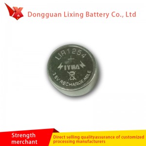 الشركة المصنعة حسب الطلب بلوتوث LIR1254 زر بطارية عالية السعة البوليمر بطارية ليثيوم بطارية قابلة للشحن