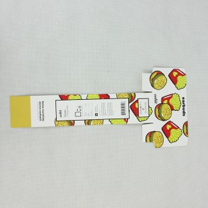 بطاقة ورقة التسمية الغذائية