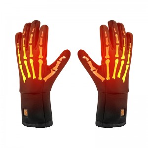 قفازات دافئة للماء الكهربائية للتزلج، قفازات التدفئة في درجة الحرارة قابل للتعديل للرجال/women