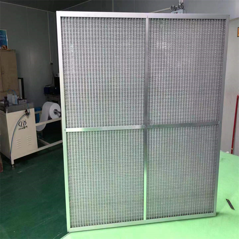 المطبخ التجاري مجموعة هود شبكة معدنية الشحوم فلتر/aluminum قابل للغسل لوحة مطوي pre hvac مرشح