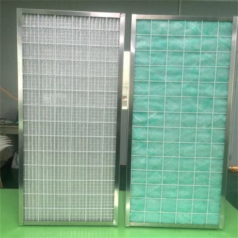 المطبخ التجاري مجموعة هود شبكة معدنية الشحوم فلتر/aluminum قابل للغسل لوحة مطوي pre hvac مرشح