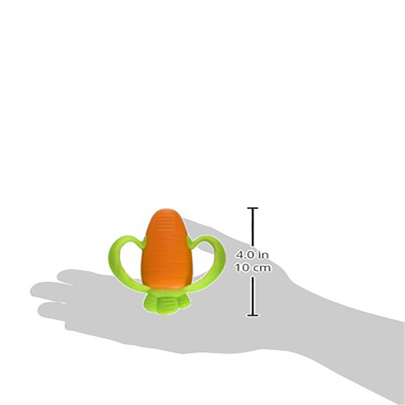 Amazon Food Grade Silicone Carrot Shape Baby Infant Teether