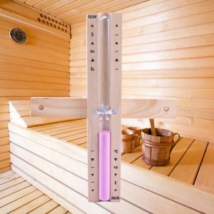 مصنع الجملة 5 15 دقيقة بيئة إيكو ملونة قابلة للدوران الرملي الخشبية الموقت ساونا ساونا ساونا