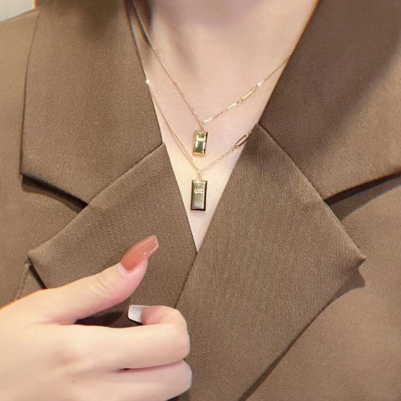New Fashion Style 999 5G Technology Gold Necklace for Girl