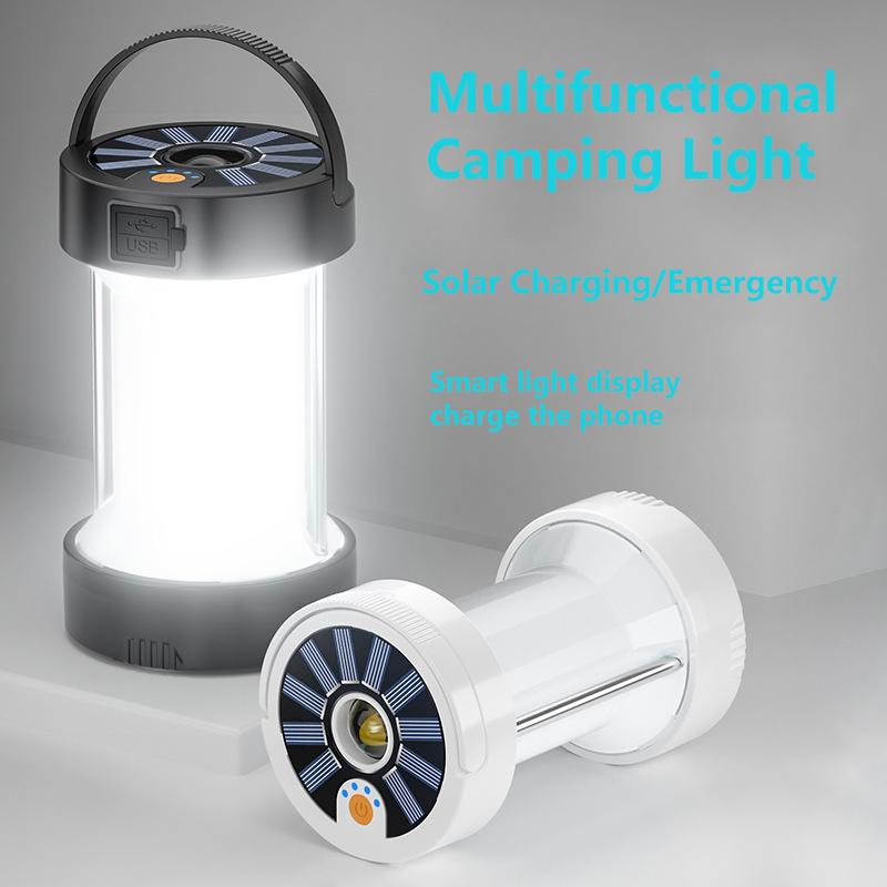 في الهواء الطلق LED Camping Lights Solar Resplible Lamp