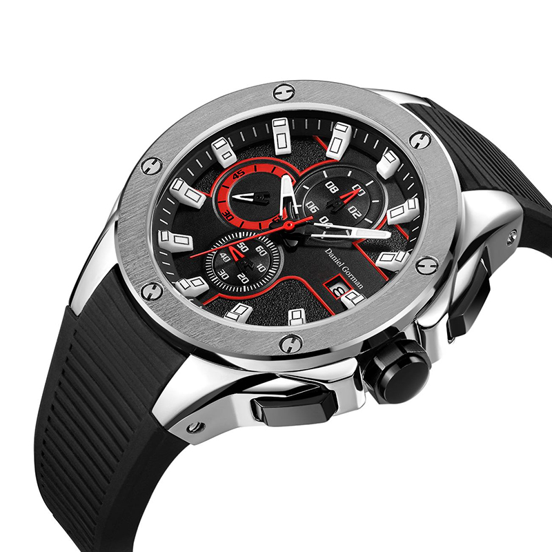 Daniel Gormantop Brand Sport Watch Watch Men Military Watches Blue Rubber Strap Automatic C Watches RM2205