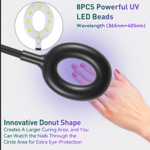 M&R 102A مصباح الظفر LED LED اللاسلكي&16W مصباح الفلورسنت