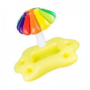 حامل كوب مشروب قابل للنفخ ، مشروب سحابة يطفو لحفلة حمام السباحة والزخارف الممتعة المليئة بالزخارف الصيفية شاطئ الترفيه كأس الزجا...