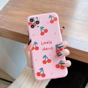 مناسبة لحالة الهاتف المحمول Apple iPhone12Pro ، الحب على شبكة الرسوم المتحركة Red Mobile Phone Case 13PRO Silicone هاتف محمول