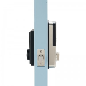 3002 قفل ذكي للباب الأمامي مع لوحة مفاتيح شاشة تعمل باللمس وبصمات الأصابع ، قفل الباب الذكي الإلكترونية Deadbolt