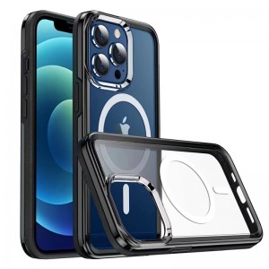 مناسبة لحالة iPhone 13 Magentic ، التصميم المغناطيسي الشفاف اللاسلكي حالة الحماية الشحن السريع