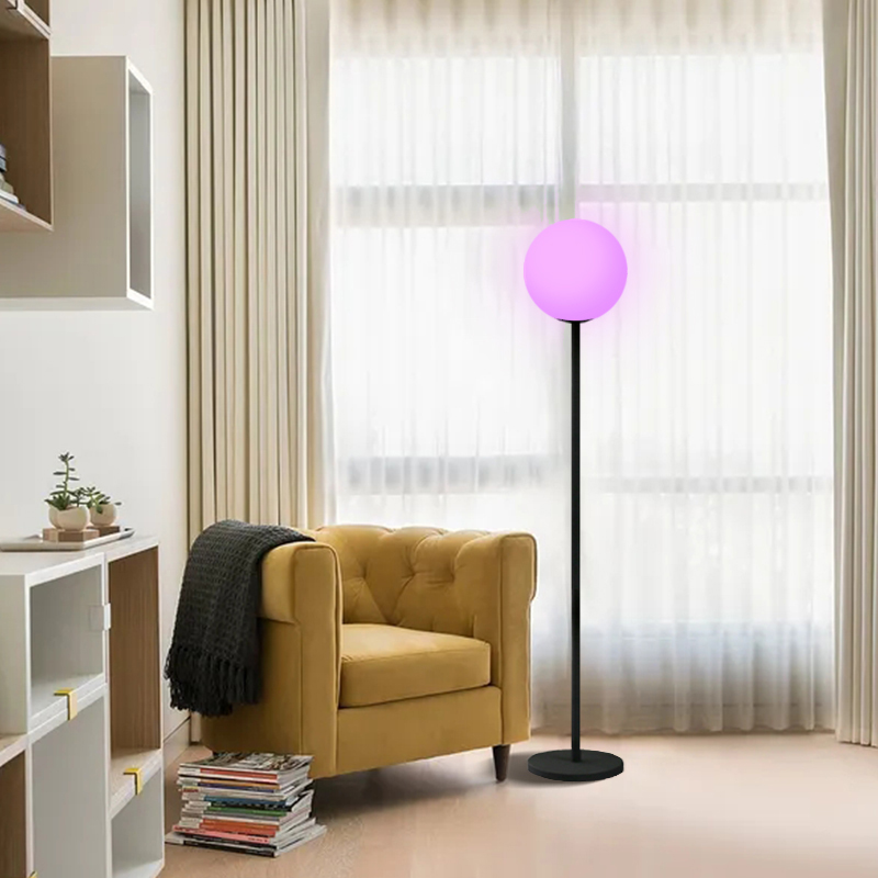 مصباح أرضي RGB الحديث مع باهتة لغرفة غرفة المعيشة غرفة نوم للدراسة الديكور مصباح أرضي قابلاً للرقابة مع التحكم عن بُعد