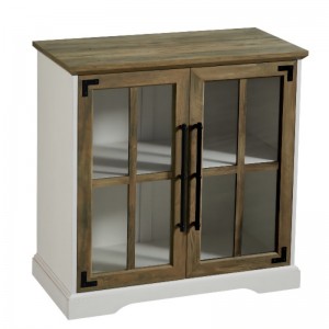 مطبخ غرفة المعيشة غرفة المعيشة خزانة بوفيه تخزين بوفيه ، 32 بوصة ، 2 أبواب رف مزدوج ، نمط معاصر