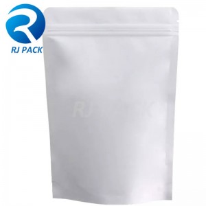 100 ٪ المعادن القابلة لإعادة التدوير أكياس الوقوف مع سحاب