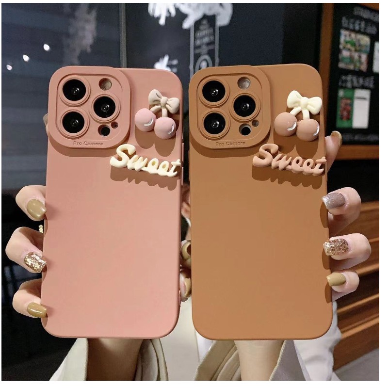 مناسبة لحالة الهاتف المحمول Apple iPhone12 Pro Max ، وحالة الهاتف المحمول السيليكون ، وحالة الهاتف المحمول Cherry Case Soft