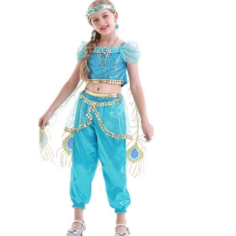 أنيمي علاء الدين والمصباح السحري علاء الدين ، زي الأميرة ياسمين راقصة البطن لفتاة HCAL-001