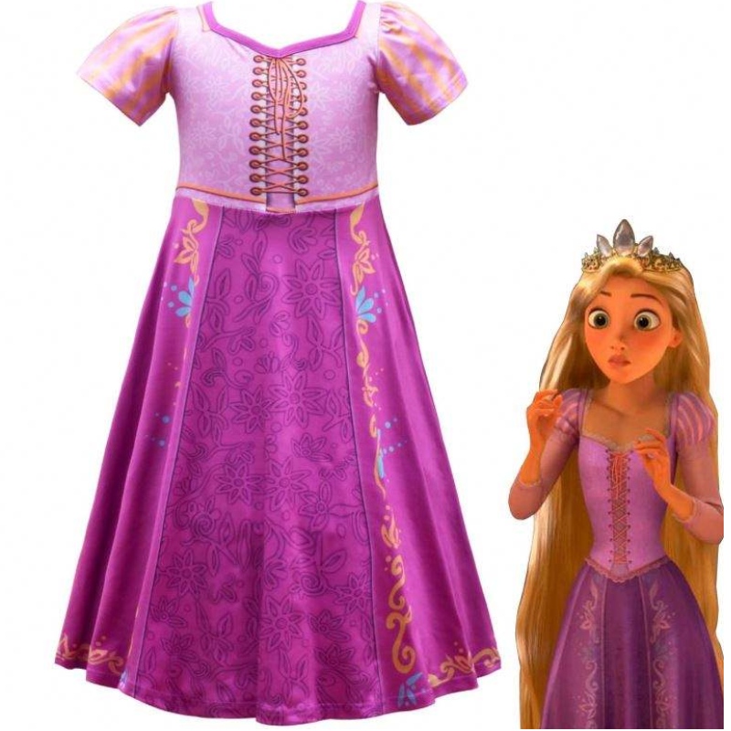 Magic Hair Rapunzel Cosplay Dress Princess Dress TV&movie Cosplay Costume