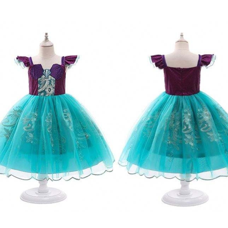 Baige Girls Mermaid Ariel Princess Dress Cosplay Cosplay Costumes for Bird Girl Mermaid Dress Up Children Adleween Clothing