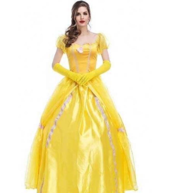 Cosplay Belle Princess Dress Lady Lady for Beauty and the Beast Women Party Comply Comples