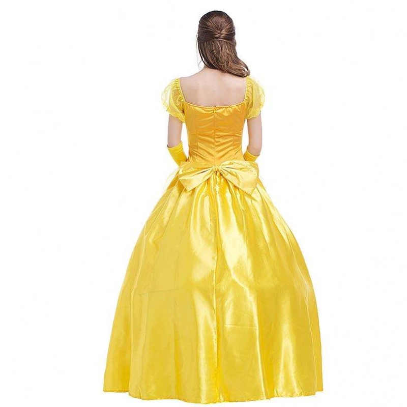 Cosplay Belle Princess Dress Lady Lady for Beauty and the Beast Women Party Comply Comples