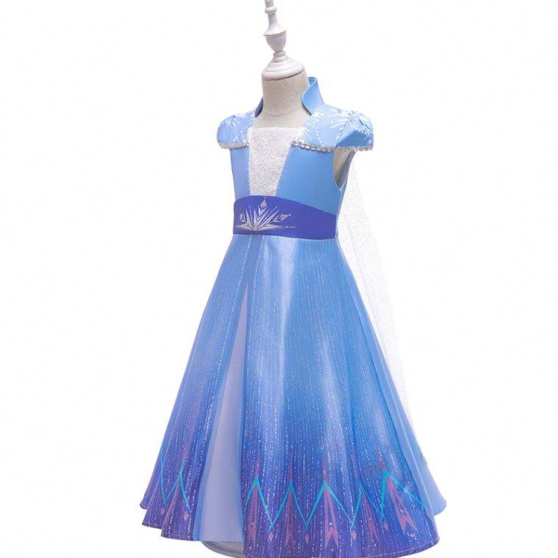 الأميرة الجديدة Elsa Anne Cosplay Dresses Girls TV Movie Comples Halloween Party Comples Bx1709