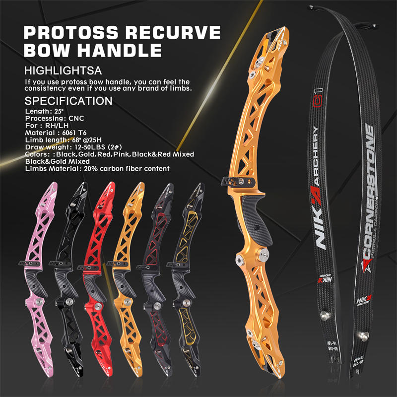 Elongarrow 68inches rh/lh Recurve Bow مع C1 Carbon Pists