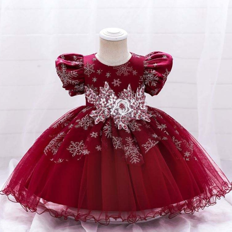 Baige Baby Girl Frocks Design Short Sereve Performance Dance Dance Dance Bress