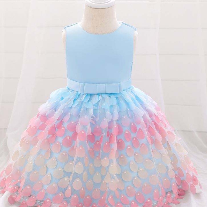 Baige Amazon Top Sale Mermaid Equin Baby Dress Princess Girls Party Birthdy Dresses One One Girls Party Dresses