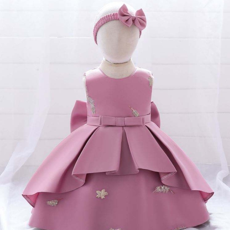 Baige 2year baby baby lace party prock big bow princess wedding ball design اطفال عيد ميلاد التطريز طفل فتاة