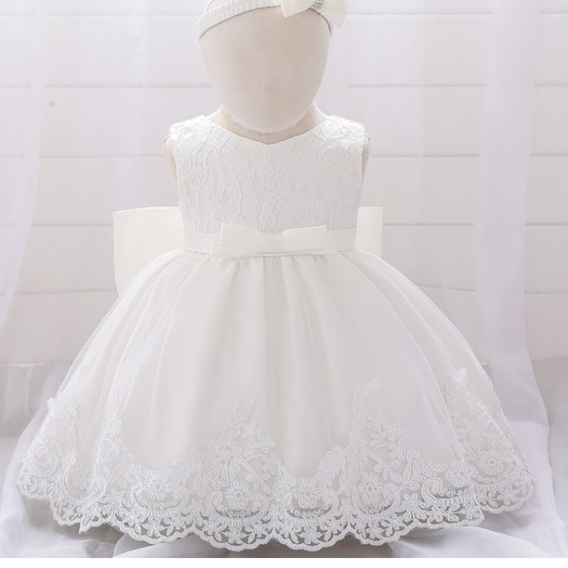 Baige 2021 Summer Pink Girl Alcyfeless Kids Party Party Lace Dresses Princess Big Bow Dress