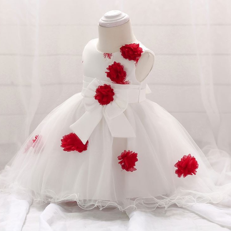 تصميم جديد ملابس صغيرة للأطفال بالجملة صور فستان الطفل أولاً communion ؛ حفلة عيد ميلاد فستان فانك T1866XZ