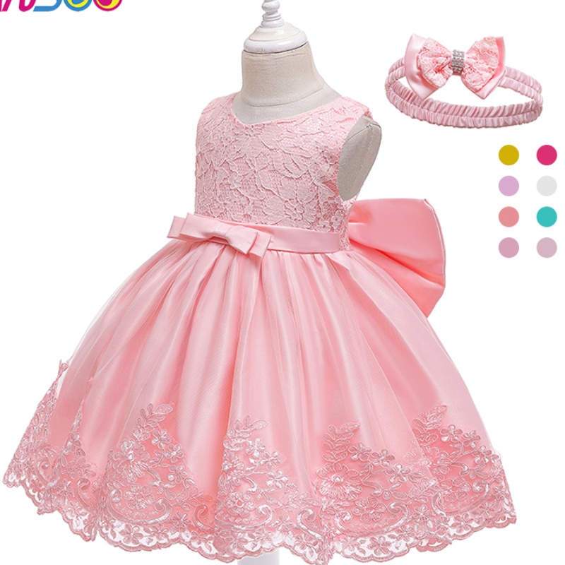 ANSOO Design New Design Girl \\'s Princess Dress Bow Lace Baby Alcyfeless Dress