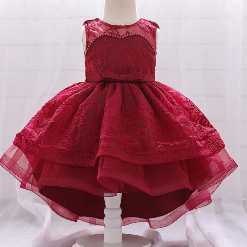Baige Summer Infant Newborn Baby Girl Frock Design حفل زفاف حفل زفاف