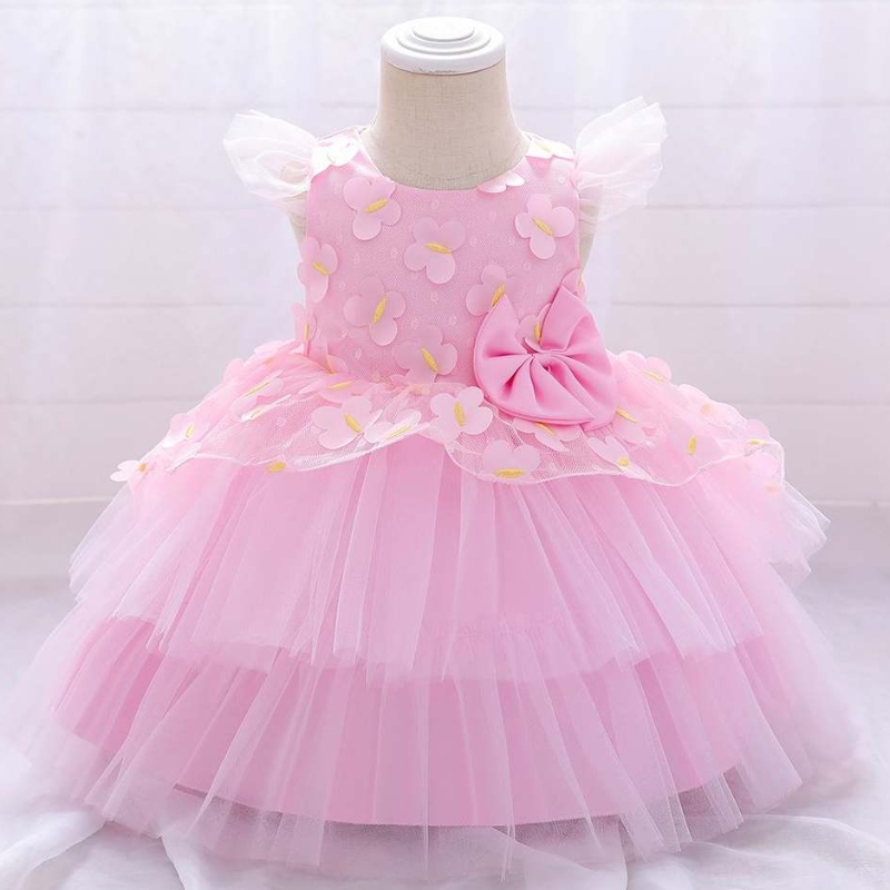 Baige Girls Frock Patterns Sweet Girl Girle Princess Little Girl Birthday Beautiful First Communion ؛ اللباس L1991xz