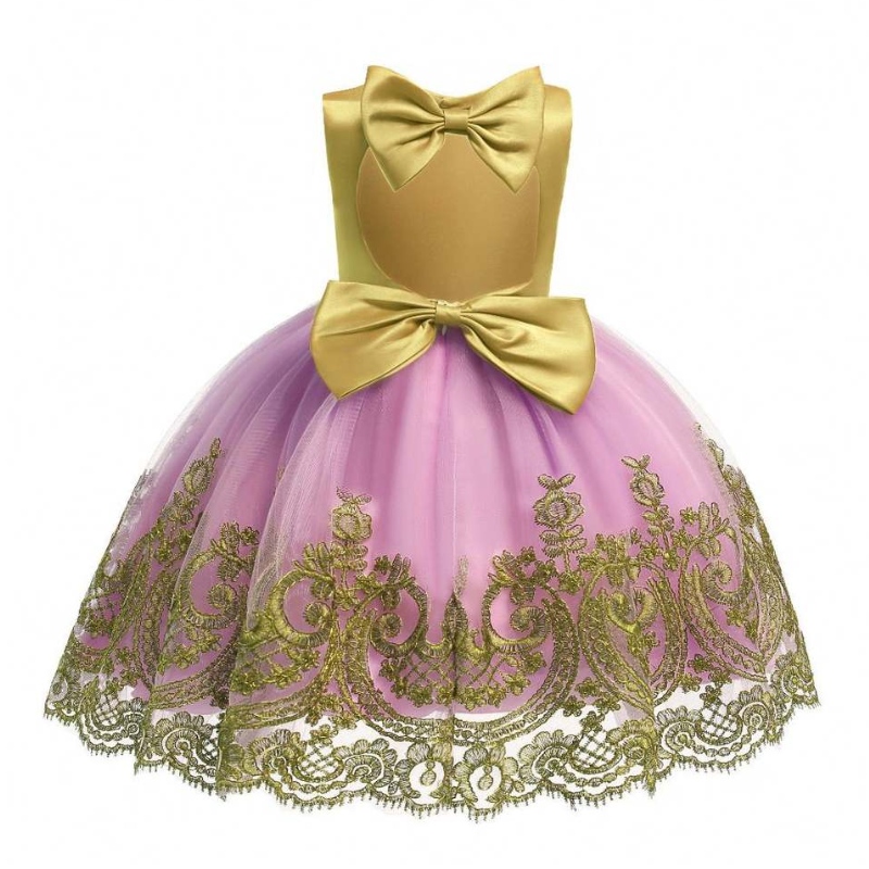 2021 Baige Kids Garment Christmas Frock حديثي الولادة فتاة عيد ميلاد الفساتين B-8086