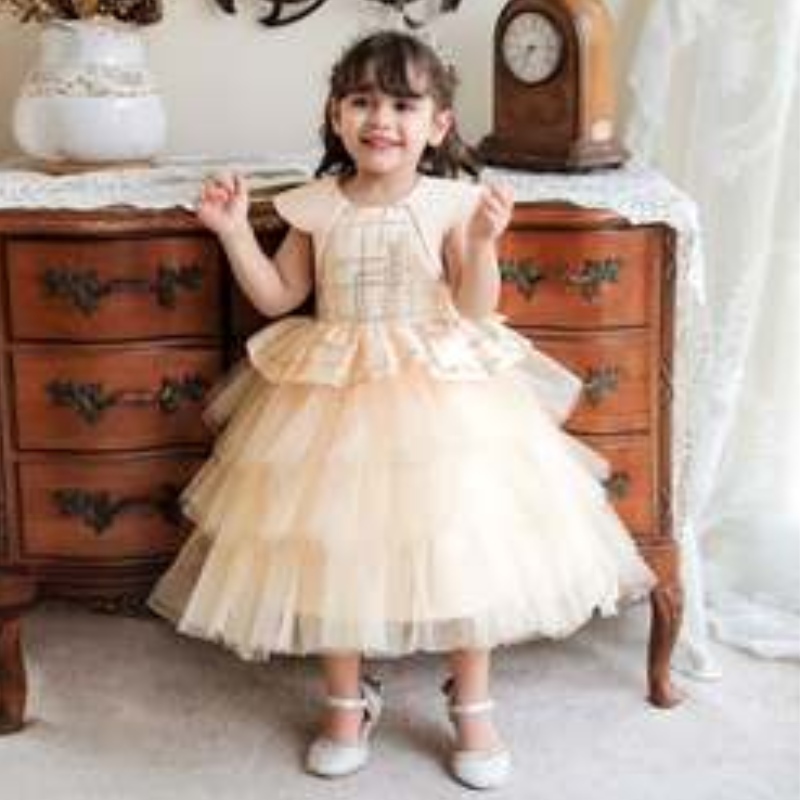 Baige Wholesale Princess Sequin Dress Girls \\ 'عيد ميلاد حفلة فريدة من نوع