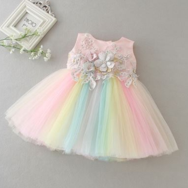 Baige Baby Princess Dress حديث الولادة
