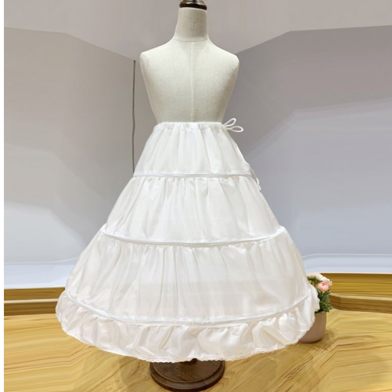 Baige Fashion Crinoline Petticoat Skirt for Girls Ball Howers Lundersing for Wedding Dress PS06