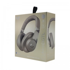 سماعات التغليف مربع مزدوج ورق النحاس رمادي رمادي رفرف رفرف الصندوق مربع الورق الصلب